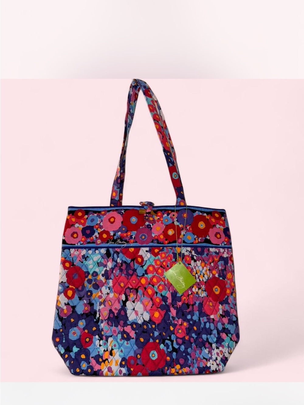 NWT Vintage Vera Bradley Impressionista Shoulder Bag Floral Quilted